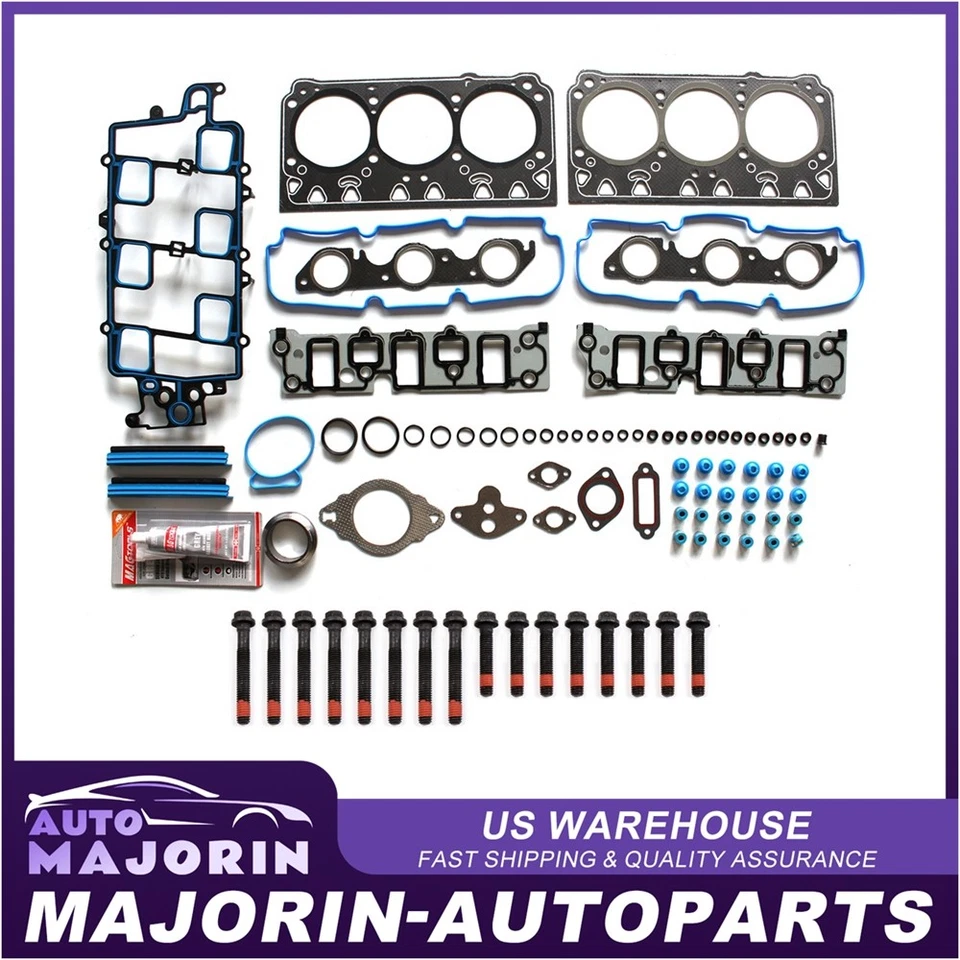Head Gasket Set Bolts For Buick Allure 3.8L OHV VIN 2 2006 2007 2008 2009 Foto 1 de 1