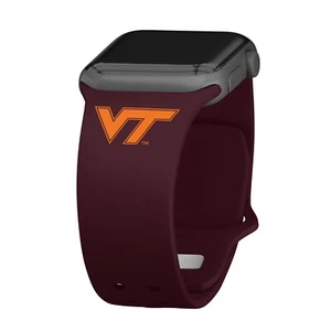 Virginia Tech Hokies Silicone Watch Band Compatible with Apple Watch - Picture 1 of 9
