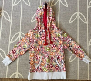 Vans Zipper Sweatshirt Size Kids Small Peace Sign Graphics Children’s S - Picture 1 of 6