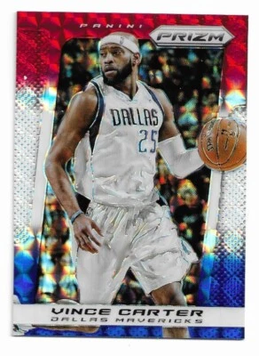 2013-14 Panini Prizm VINCE CARTER Red White Blue Mosaic Prizm - Image 1 of 4