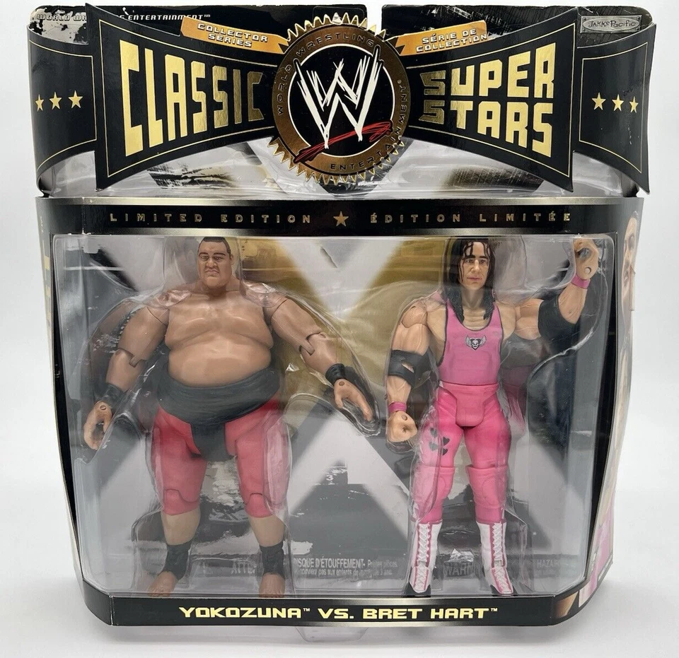 Jakks Pacific WWE Classic Superstars Bret Hitman Hart Yokozuna