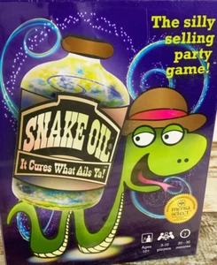 Snake Oil - The Silly Selling Party Game Mensa Select COMPLETE EXCELLENT 2016 - Picture 1 of 2