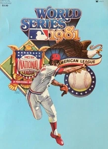 1981 MLB World Series Program Yankees vs Dodgers Unscored - Picture 1 of 1