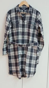 URRP£ 70 UK (16) 1oo% Cotton Classic Soft Comfy belt Shirt Dress Lands end - Picture 1 of 5