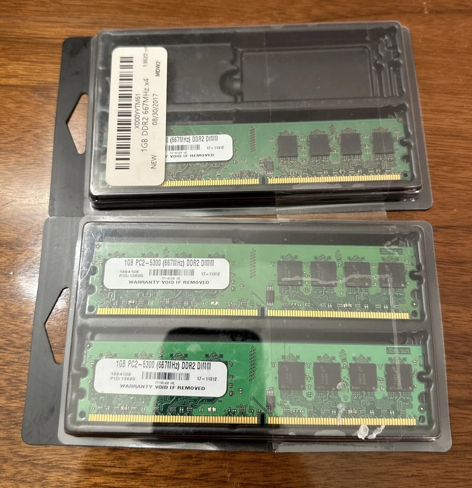 3GB (3 X 1GB) 2Rx8 PC2-5300S Laptop RAM Memory 667MHZ DDR2 DIMM New Unused - Image 1 of 2