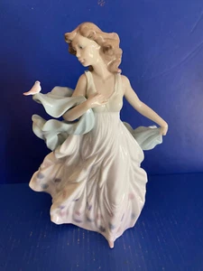 Llandro Summer Serenade Figurine #6193 Porcelain Made In Spain 12"5 - Picture 1 of 8
