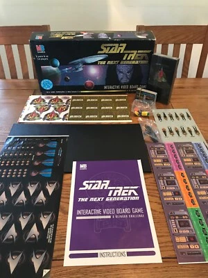 STAR TREK Boardgame Interactive VHS Video Next Generation MB Vintage Complete - Image 1 of 4