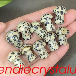 10pcs Natural Balmatin Mushroom Quartz Crystal Mineral 1" Gem Healing Figurines - Picture 1 of 12