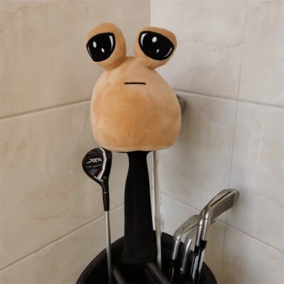 Cartoon Driver Headcover My Pet Alien Pou Plush Golf 460cc Wood Head Cover