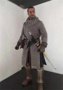 1/6 Warrior Knight Alloy Body Chain Metals Armour Model for 12" Figure Soldier - Picture 1 of 15
