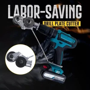Metallplattenschneider - Effizientes einfaches Eisenblechschneidewerkzeug für Bohrmaschine - Bild 1 von 7