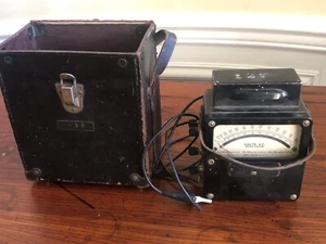Vintage Western Electrical Instrument Corp Volt Meter with leather case & cord - Picture 1 of 11
