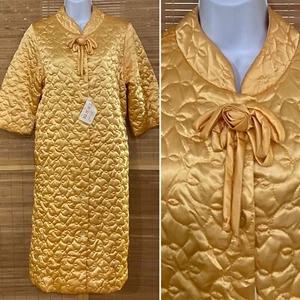 Hauskleid Morgenmantel Neu mit Etikett Farbe Apricot/Golden M/L - Bild 1 von 10