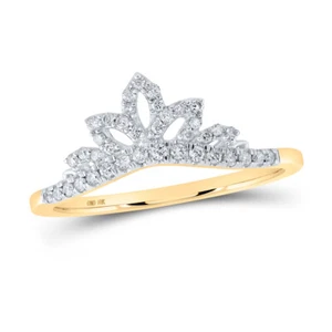 10K YELLOW GOLD ROUND DIAMOND RING GUARD ENHANCER WEDDING BAND 1/5 CTTW - Picture 1 of 1