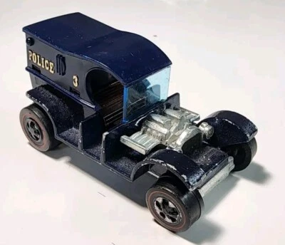 Vintage Hot Wheels Redline HK Paddy Wagon 1/64 Diecast Police - Image 1 of 4