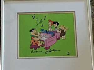 HANNA-BARBERA Animation Cell ~ Flintstones ~ Fred Playing Piano ~ By Giveway - Picture 1 of 10