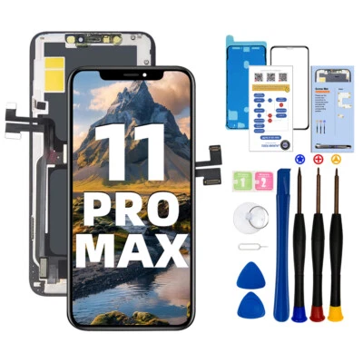 LMQ Display Set für iPhone 11 Pro Max LCD OLED Bildschirm 3D Touch Retina HD Screen