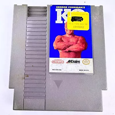 George Foreman's KO Boxing  Nintendo NES Video Game - Vintage 1992 - VCG - Image 1 of 3