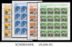 IRELAND - 2001 BROADCASTING IN IRELAND TELEVISION & RADIO SET OF 4 SHEETS - MNH - Picture 1 of 5