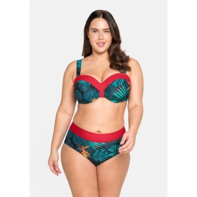 sheego by Joe Browns Damen Bikini Oberteil Bademode schwarz Gr. 42 (Cup-F) NEU - Bild 1 von 3