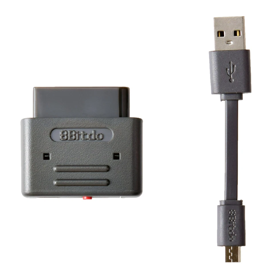 8BitDo Retro Receiver for SNES & SFC - Black