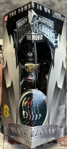 "Figura Bandai de 8"" de colección de 1995 Mighty Morphin Power Rangers película Black Ranger" - Imagen 1 de 5