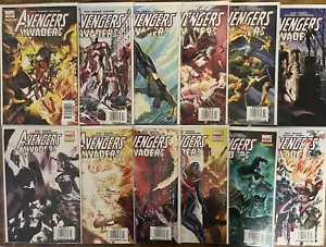 AVENGERS / INVADERS 1-12 EXTREMELY RARE NEWSSTANDS ALEX ROSS COVERS & STORIES - Picture 1 of 15