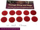 10 RED 17mm vintage games counters, Tiddlywinks, games tokens, poker chips 