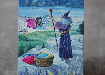 Laundry Fastbond Altered Satirical Fan Art MTG - Image 1 of 3