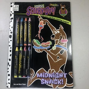 Rare Vintage 2004 Scooby-Doo Midnight Snack! Black Coloring Activity Book - Picture 1 of 12