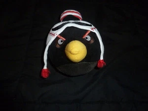 MLB Angry Birds Baseball Cincinnati Reds Mr Redlegs Plush Stuffed Toy Black Bird - Picture 1 of 7