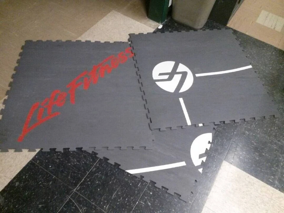 Alfombrillas de gimnasio Life Fitness ejercicio levantamiento de pesas culturismo pesas entrenamiento de fuerza Foto 1 de 1