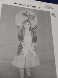 Byron Doll Patterns BY-126- BF7 "JUMEAU 11 Fits 22" Dolls New Old Stock Uncut  - Picture 1 of 2