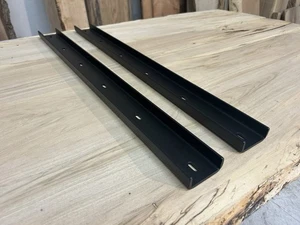 32 Inch C Channel Steel Support for Table Tops/Live Edge Slabs - 7/8”Legs/2 Pack - Picture 1 of 13