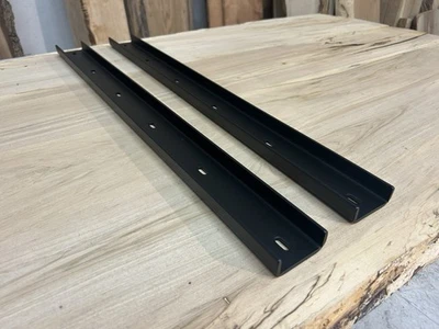 32 Inch C Channel Steel Support for Table Tops/Live Edge Slabs - 7/8”Legs/2 Pack - Image 1 of 4