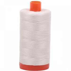 Aurifil Thread #2309 Silver White Cotton Mako 50 wt 1422 yard spool - Picture 1 of 1