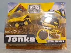 Tonka Metal Movers Front End Loader and Mighty Dump Truck Tonka Metal Tough Dirt - Picture 1 of 4