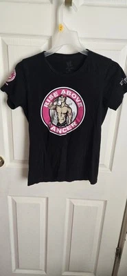 WWE John Cena Rise Above Cancer Double Sided Women's Shirt Size Medium  - Image 1 of 4