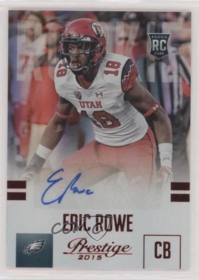 2015 Panini Prestige Extra Points Red Signatures Eric Rowe #239 Rookie Auto RC - Image 1 of 2