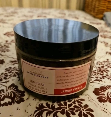 Bath & Body Works Aromatherapy JASMINE VANILLA Sugar Scrub, 13 oz, NEW Sealed! - Image 1 of 4