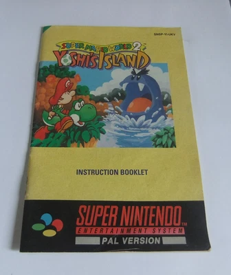 SUPER MARIO WORLD 2 YOSHI'S ISLAND SUPER NINTENDO / SNES INSTRUCTION BOOKLET - Image 1 of 3