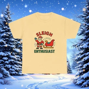 Camiseta Sleigh Enthusiast | Divertida camiseta de vacaciones de Navidad trineo de Santa - Imagen 1 de 51