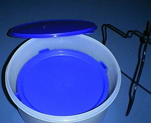 Tupperware CARRY-ALL Canister 256, Blue DIVIDE-A-RACK 1866, Tab Seal &Handle 426 - Picture 1 of 9