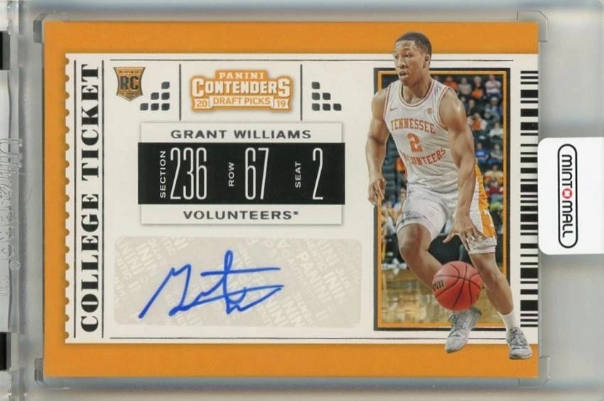 2019-20 Panini Contenders Draft Grant Williams College Ticket RC - Image 1 of 1