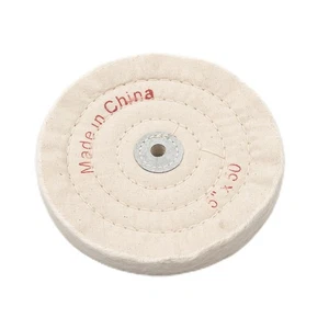 Cloth Wheel Buffing Wheel Workshop For Metal Metal White Flannel Cotton Cloth - Picture 1 of 9