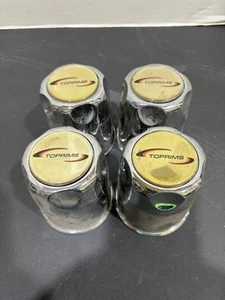 TOP RIMS Center Caps For Golf Cart Wheels USED Chrome - Bild 1 von 5
