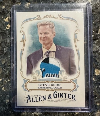 2016 Topps Allen & Ginter Steve Kerr Multi-Color Relic Basketball Warriors - Image 1 of 2