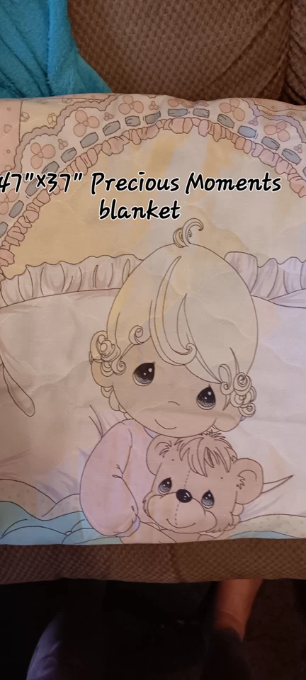 17"×37" Precious Moments Blanket For Baby - Image 1 of 1