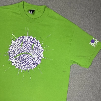 Camiseta Rogue Status Para Hombre Extra Grande Verde Fruncido Smiley Y2K Skate Rob Dyrdek Foto 1 de 4