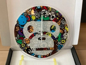BABY MILO STORE A Bathing Ape MILO Wall Clock Round Shape Multicolor with Box - Picture 1 of 6